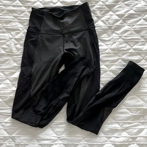 Lululemon faux leather accent leggings, S6